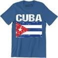 thumbnail image 1 of Cuba Fashion Country Souvenir Pride logo Cuban heritage national Flag Tee Shirt, 1 of 4