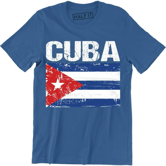 Cuba Fashion Country Souvenir Pride logo Cuban heritage national Flag Tee Shirt