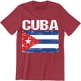 thumbnail image 1 of Cuba Fashion Country Souvenir Pride logo Cuban heritage national Flag Tee Shirt, 1 of 4
