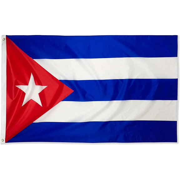 Cuba Flag 3x5 Foot Cuban National Banner | Fade Resistant, Brass Grommets, Canvas Header Thick Polyester Flag 3 X 5 Feet