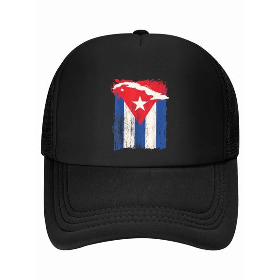 Cuba Flag Cuban Heritage Month Country Map Island Graphic Baseball Cap