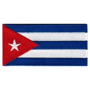 Cuba Flag Embroidered Iron-on Patch