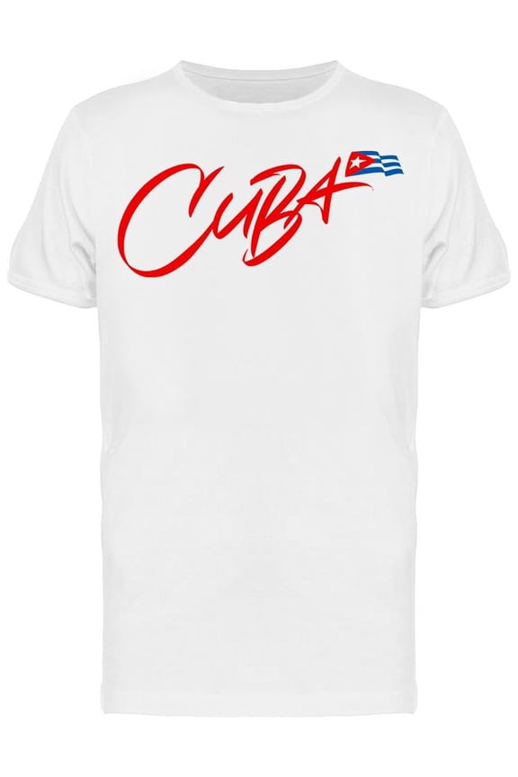 Cuba Flag T-Shirt Men -Image by Shutterstock, Male x-Large