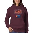 thumbnail image 1 of Cuba Flag W Sparkles Hoodie Women -Image by Shutterstock, Female Medium, 1 of 4