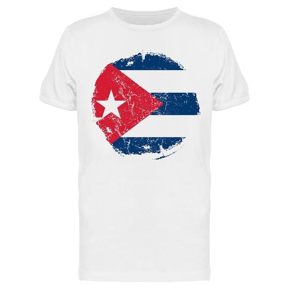 Cuba Grunge Flag Art Tee Men's -Image by Shutterstock