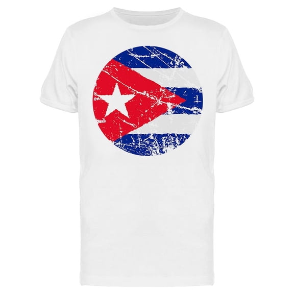 Cuba Grunge Style T-Shirt Men -Image by Shutterstock, Male Large