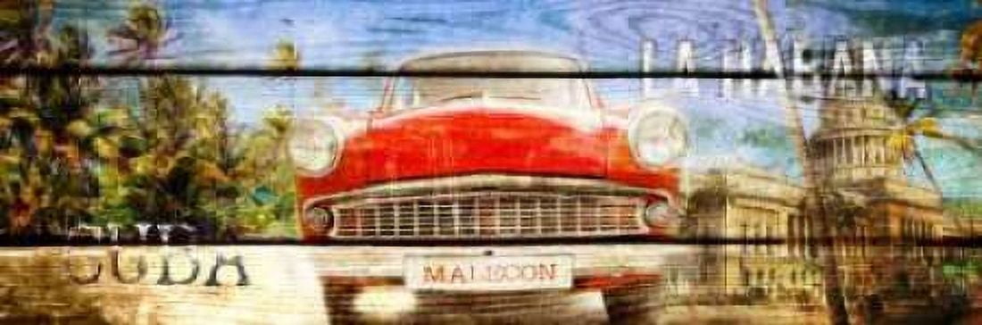 Cuba Habana Canvas Art - Adamsky (8 x 24)
