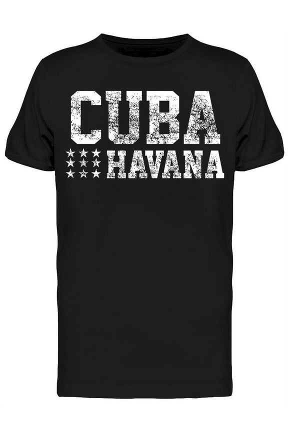Cuba Havana Art T-Shirt Men -Image by Shutterstock, Male XX-Large