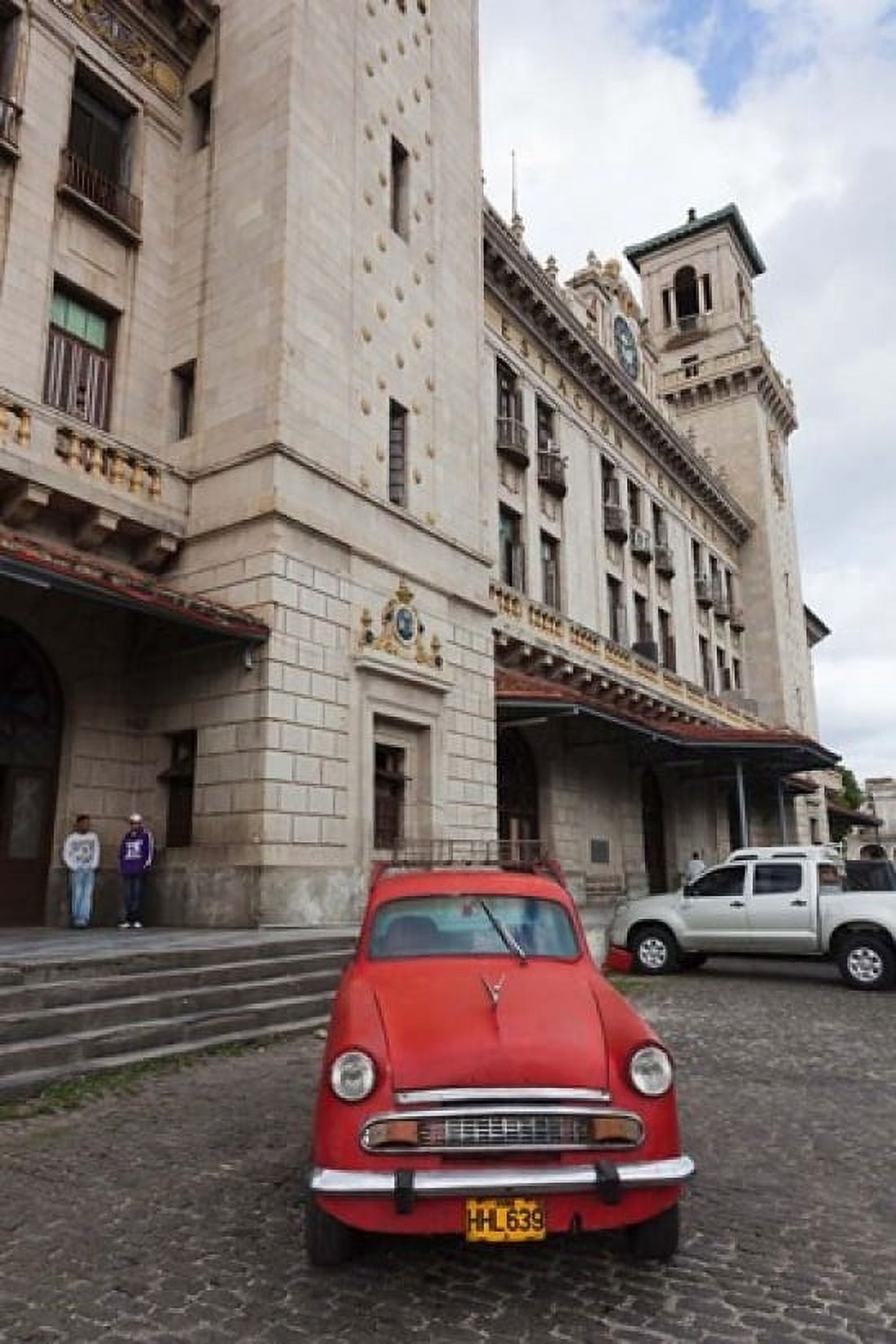 Cuba Havana Central Train Station Canvas Art - Walter Bibikow DanitaDelimont (24 x 36)