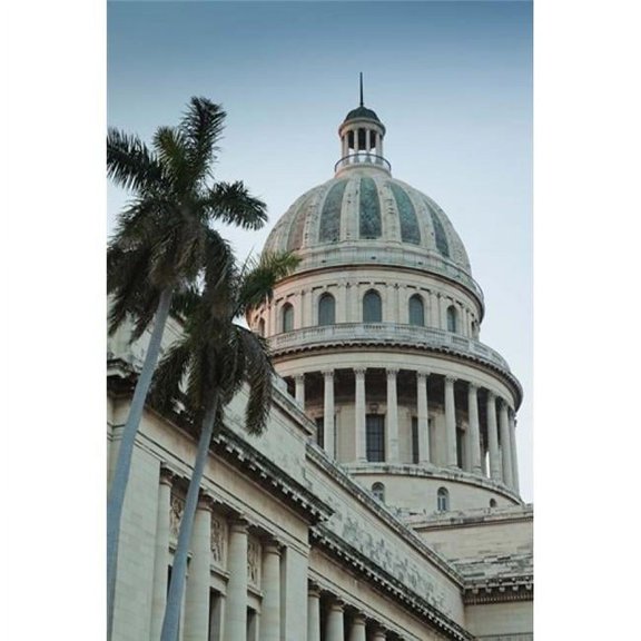 Cuba Havana Dome of the Capitol Building Poster Print by Walter Bibikow - 25 x 37 in.