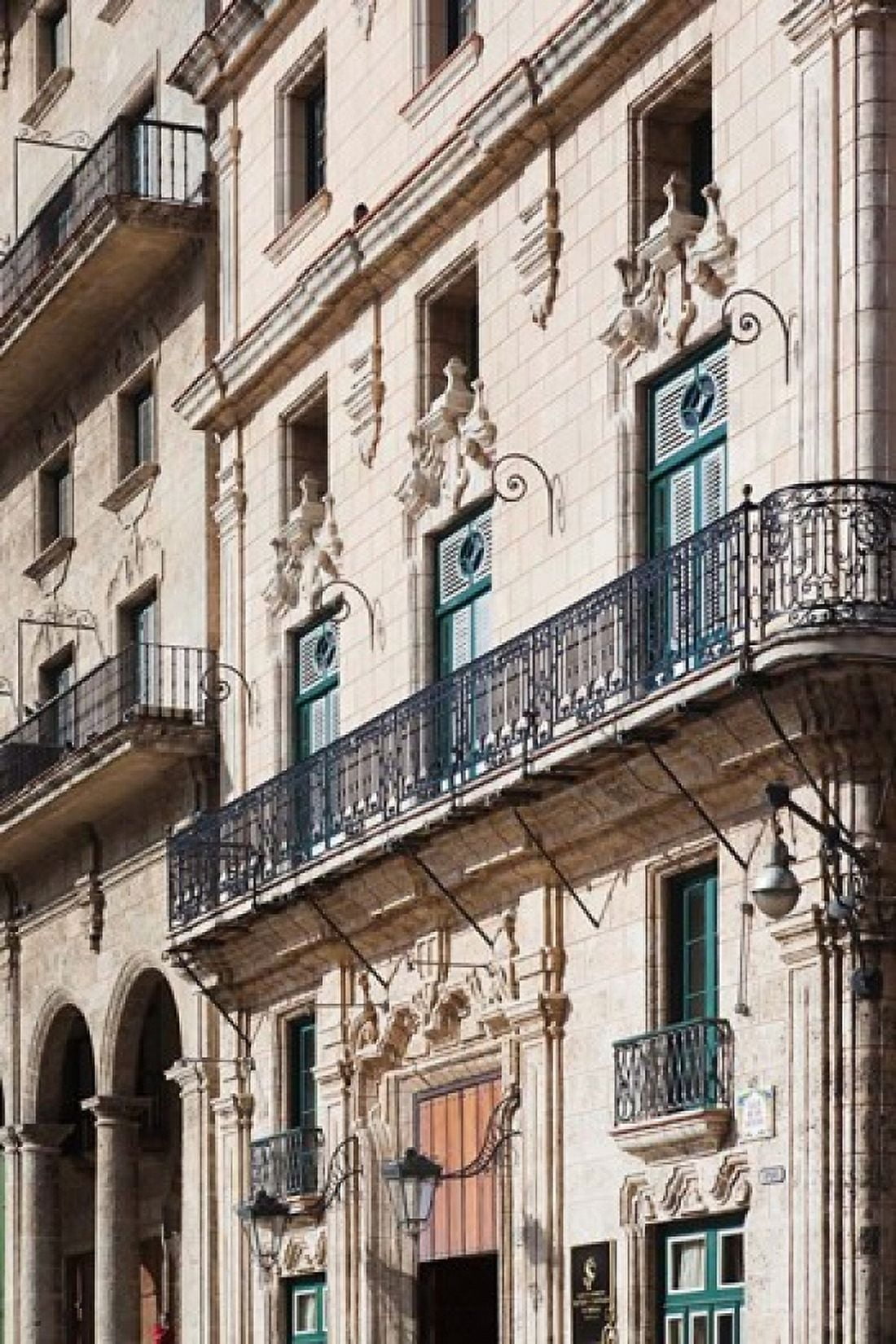 Cuba Havana Plaza de San Francisco de Asis Hotel Canvas Art - Walter Bibikow DanitaDelimont (25 x 37)