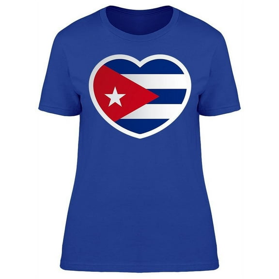 Cuba Heart Love T-Shirt Women -Image by Shutterstock, Female x-Large