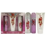 Cuba Cuba Heartbreaker , 3 Pc Gift Set 3.3oz EDP Spray, 6.7oz Body Spray, 6.6oz Body Lotion