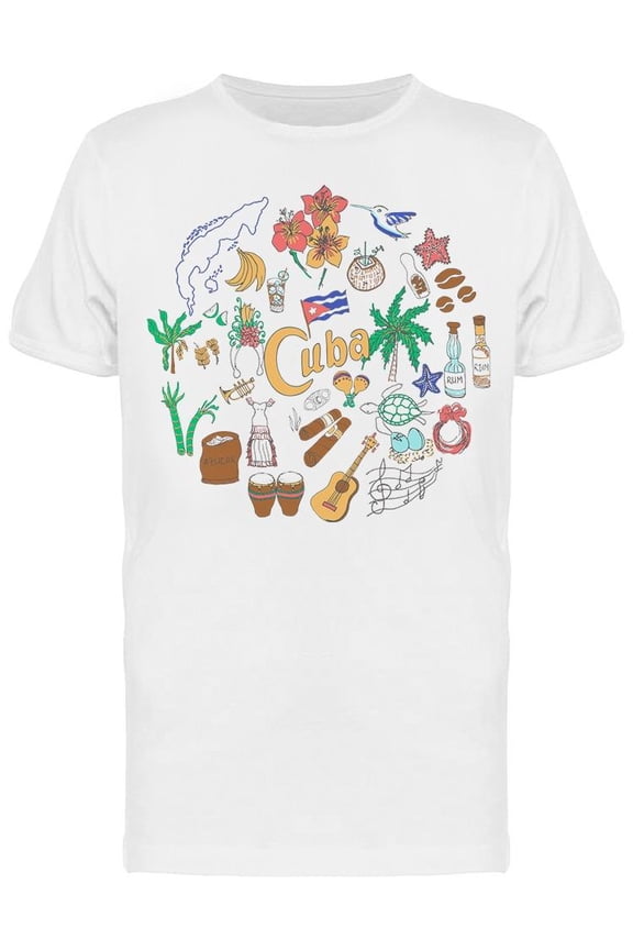 Cuba Icons Tee Men's -Image by Shutterstock