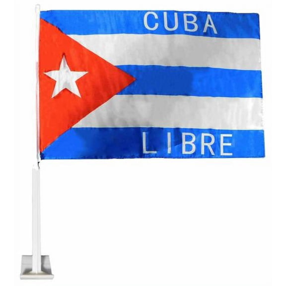 Cuba Libre 12x18 12"x18" Premium Polyester Car Window Vehicle Flag