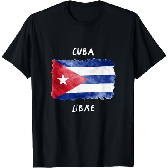 Cuba Libre - Free Cuba / Cuban Flag / Libertad & Freedom T-Shirt mens t shirt,black,women,funny,misfits,men,journey