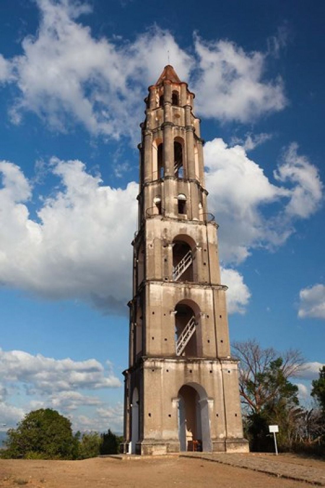 Cuba Manaca Iznaga Sugar plantation tower Canvas Art - Walter Bibikow DanitaDelimont (19 x 28)