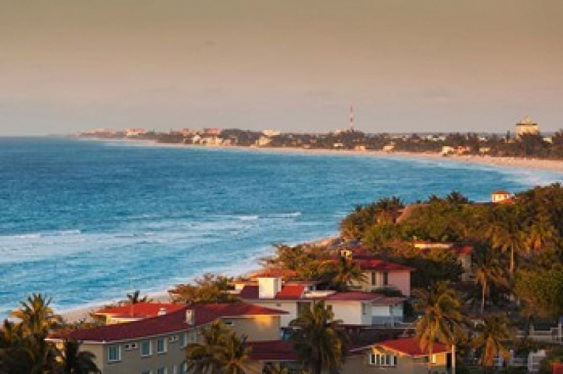 Cuba Matanzas Province Varadero Beach view Canvas Art - Walter Bibikow DanitaDelimont (28 x 19)