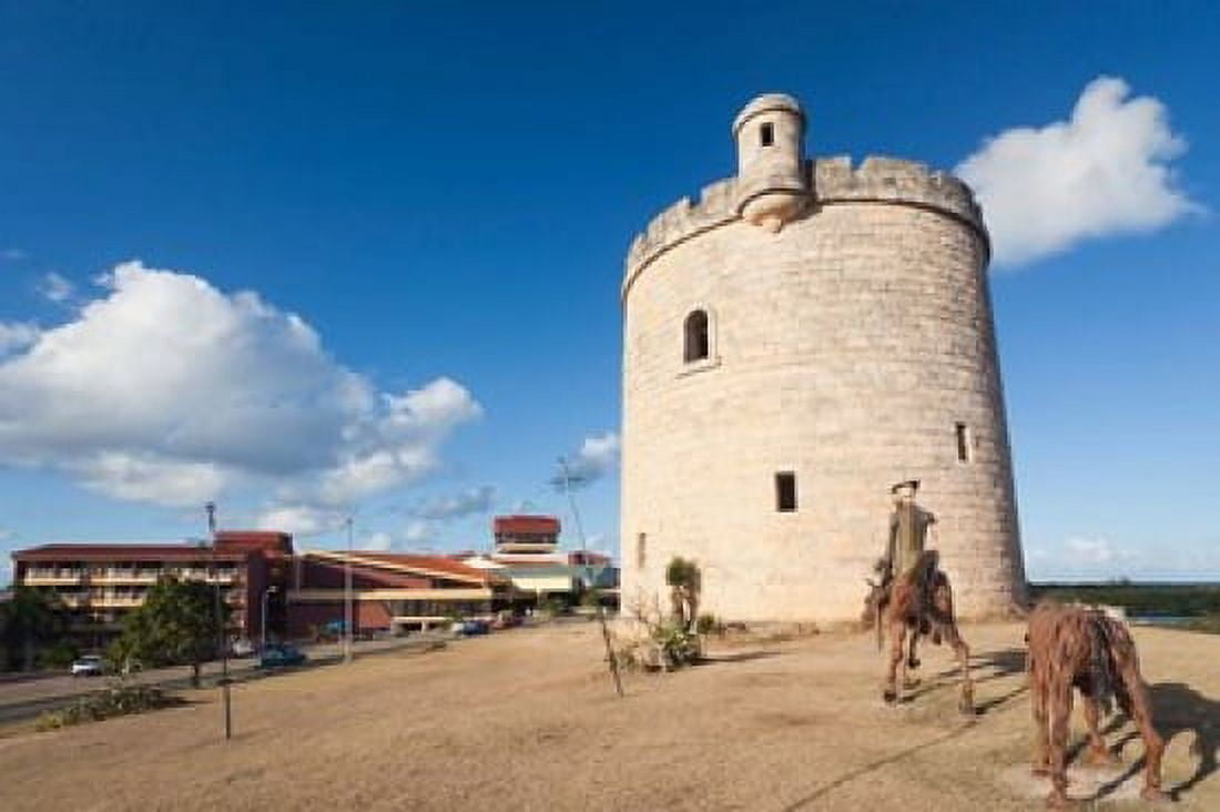 Cuba Matanzas Province Varadero Tower Canvas Art - Walter Bibikow DanitaDelimont (28 x 19)