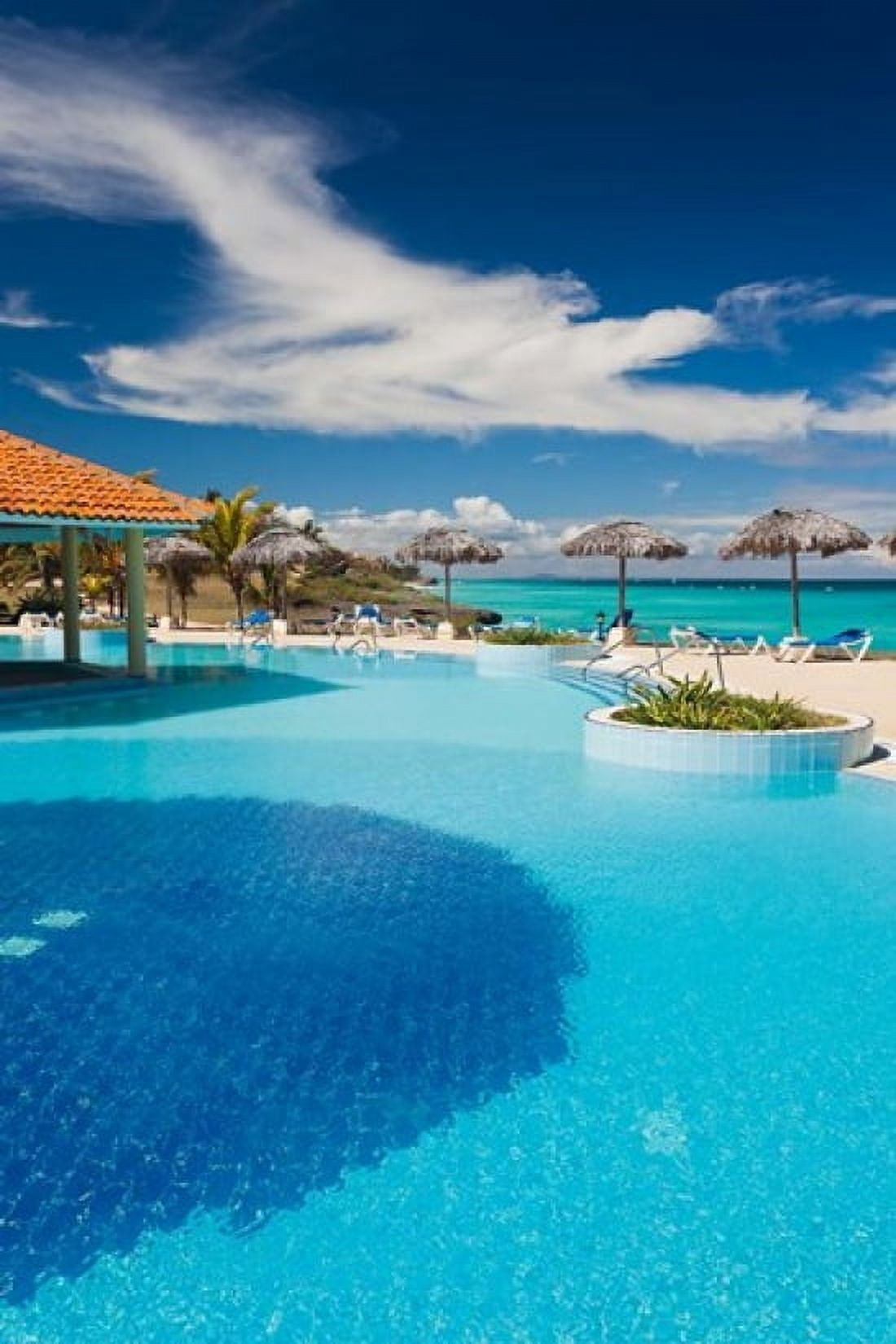 Cuba Matanzas Province Varadero Varadero Beach resort Canvas Art - Walter Bibikow DanitaDelimont (19 x 28)