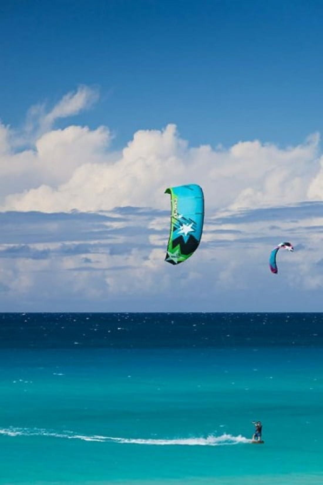 Cuba Matanzas Varadero Beach parasailing Canvas Art - Walter Bibikow DanitaDelimont (24 x 36)