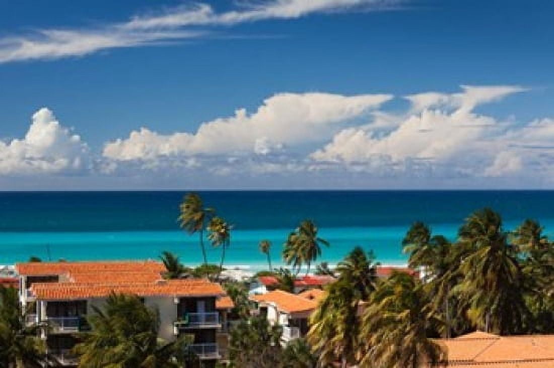 Cuba Matanzas Varadero Villa Cuba Resort Canvas Art - Walter Bibikow DanitaDelimont (28 x 19)