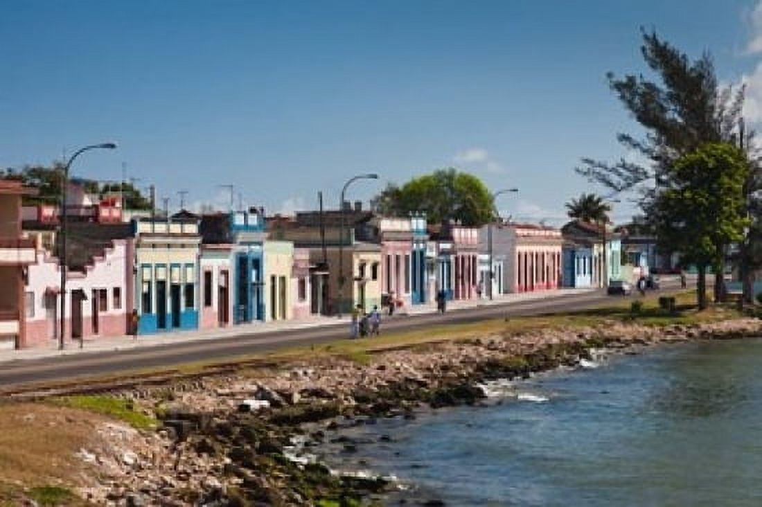 Cuba Matanzas Waterfront Bahia de Matanzas Bay (horizontal) Canvas Art - Walter Bibikow DanitaDelimont (36 x 24)