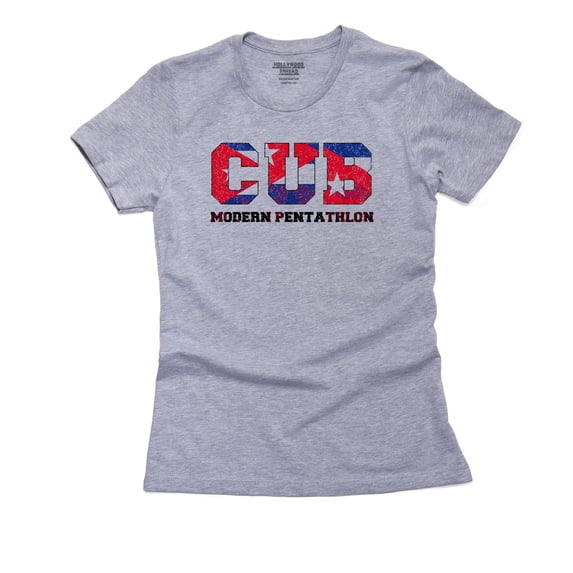 Cuba Modern Pentathlon - Olympic Games - Rio - Flag Women's Cotton Grey T-Shirt