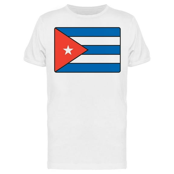 Cuba National Flag T-Shirt Men -Image by Shutterstock, Male x-Large