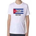 thumbnail image 1 of Cuba Olympic - Kayak - Flag - Silhouette Boy's Cotton Youth T-Shirt, 1 of 2