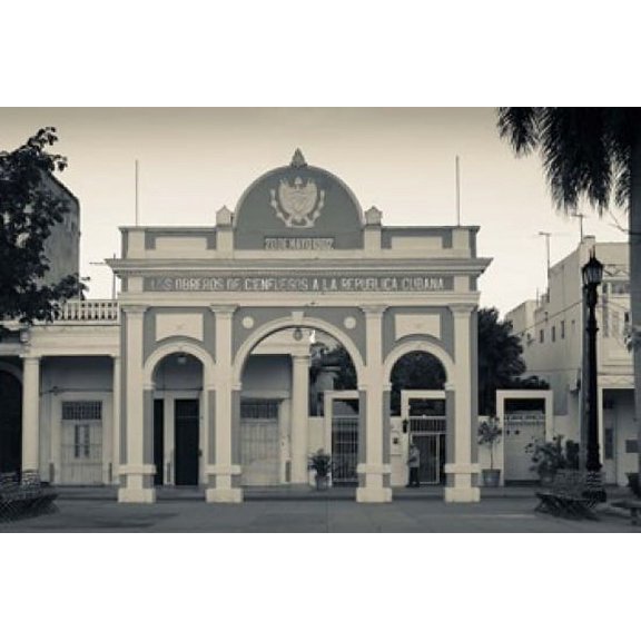 Cuba, Parque Jose Marti, Arco de Triunfo Poster Print by Walter Bibikow (28 x 19)