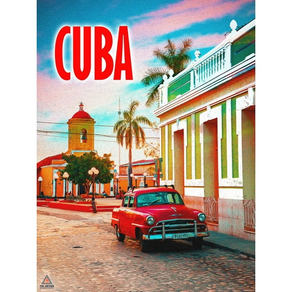 Cuba Poster Wall Art Print (18x24)