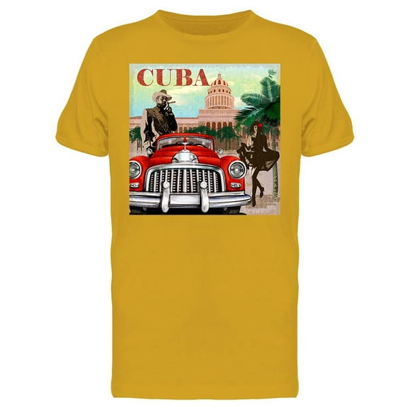 Cuba Retro T-Shirt Men -Image by Shutterstock, Male x-Large