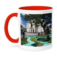 thumbnail image 1 of 3dRose, Cuba, Santa Clara, Parque Vidal, Teatro La Caridad - CA11 WBI0616 - Walter Bibikow, 11oz Two-Tone Red Mug, 1 of 7