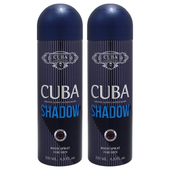 Cuba Shadow by Cuba for Men - 6.6 oz Body Spray - Pack of 2