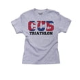 thumbnail image 1 of Cuba Triathlon - Olympic Games - Rio - Flag Girl's Cotton Youth Grey T-Shirt, 1 of 2
