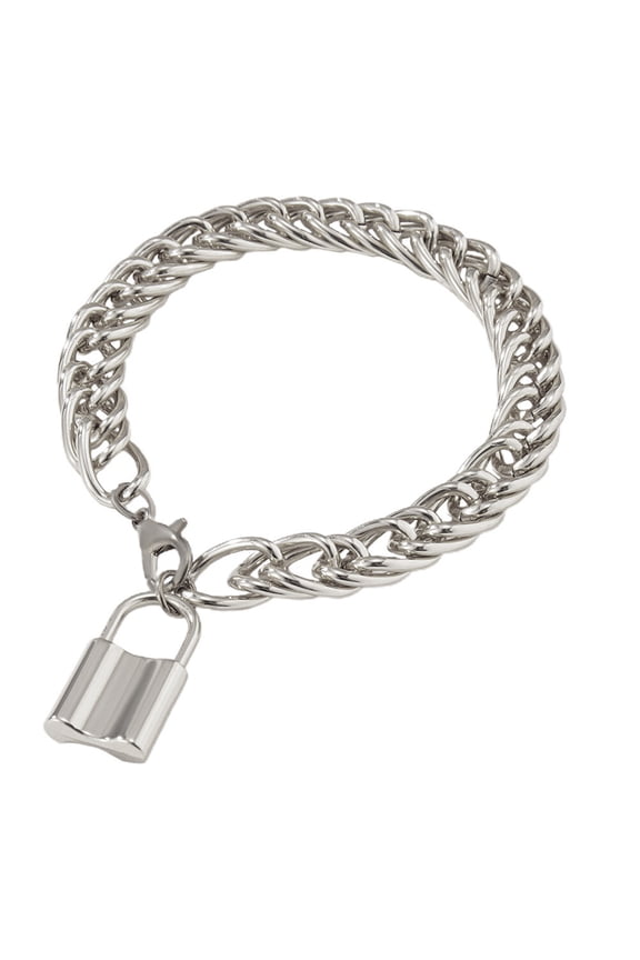 Cuban Ankle Wide Link Chain Ankle Lock Pendant Ankle Chain Chunky Punk Anklet Jewelry for Men