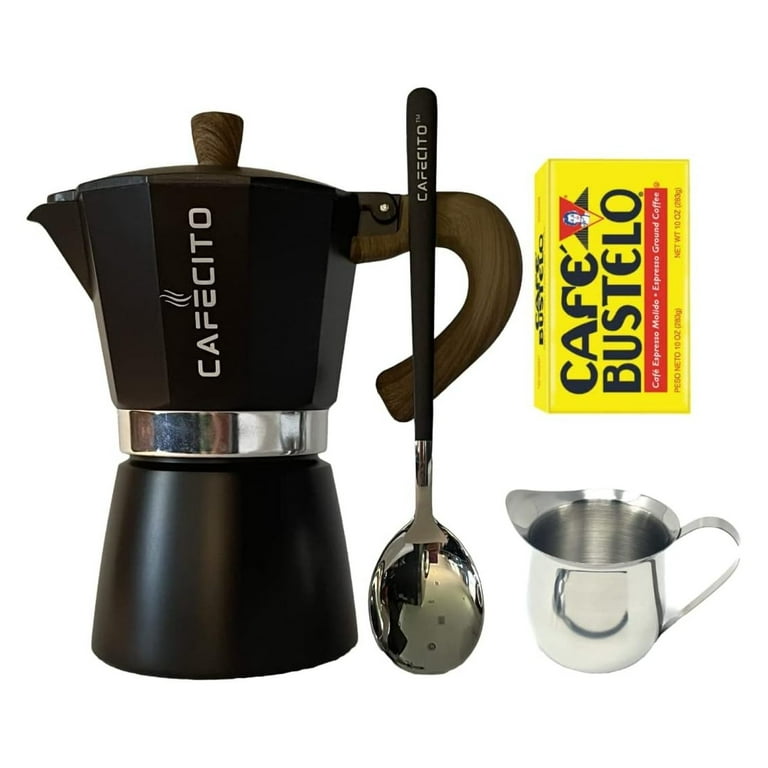 Cuban Coffee Starter Kit | Cafecito 6 Cups Moka Pot Set Cuban Coffee Starter Kit | Cafecito 6 Cups Moka Pot Set