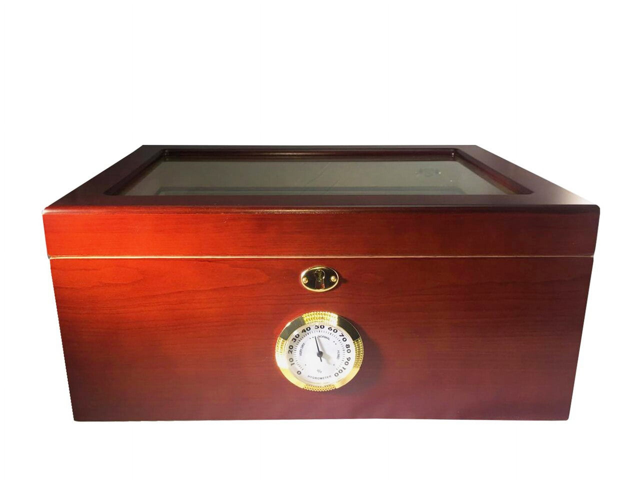 Cuban Crafters Presidente Glass Top Humidors Display Humidor for 100