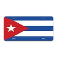 thumbnail image 1 of Cuban Flag Aluminum License Plate| License Plate 12" X 6" Fits Any Car, Truck, SUV, RV, or Trailer | Made in The USA, 1 of 3