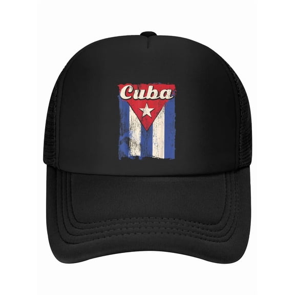 Cuban Flag Cuba Bandera Cubana Patriotic Graphic Baseball Cap