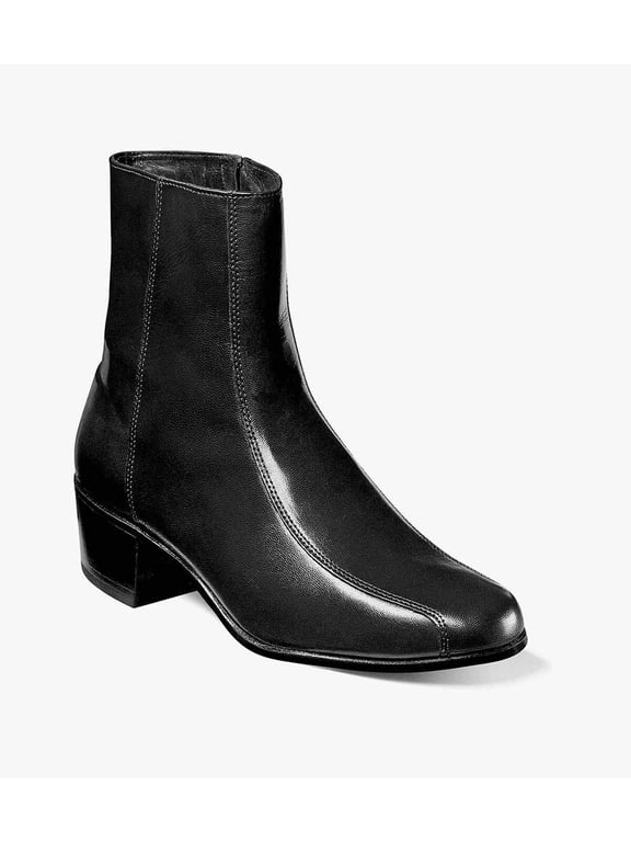 Duke Bike Toe Men's Zipper Boot, Black, 13 3E