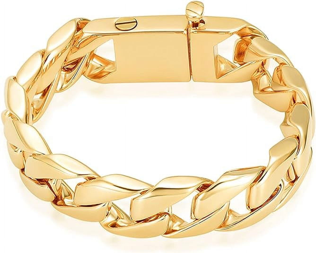 Cuban Link Bracelet Cremation Bracelet for Ashes Men Memorial Jewelry Stainless Steel Hand Chain