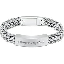 Cuban Link Cremation Urn Bracelet for Ashes Human / Pet Stainless Steel Cremation Bangle for Women Men Memorial Keepsake Cuff Bangle for Love Ones