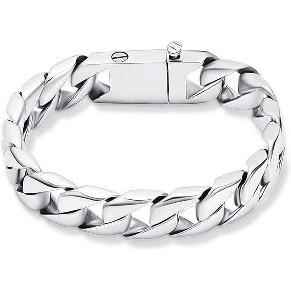 Cuban Link Urn Bracelet for Ashes Cremation Urn Locket Cremation Bracelet Ashes Holder Bangle Link Chain Women Men Urn Keepsake Memorial Ash Holder Bracelet