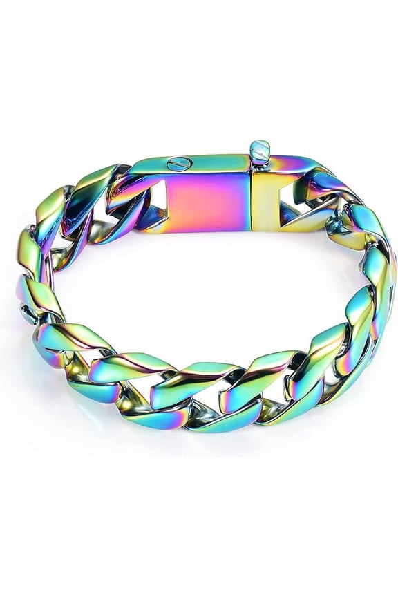 Cuban Link Urn Bracelet for Ashes Cremation Urn Locket Cremation Bracelet Ashes Holder Bangle Link Chain Women Men Urn Keepsake Memorial Ash Holder Bracelet