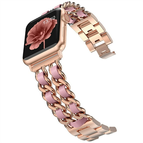 Cuban Link bracelet for Apple watch band 41mm 40mm 38mm 45mm 44mm 42mm Trend Metal belt Bracelet iWatch serie 3 4 5 6 se 7 strap