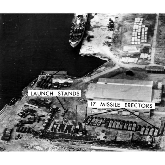 Cuban Missile Crisis U.S. Reconnaissance Photo Of Soviet Missile Site At Mariel Naval Port History