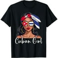 thumbnail image 1 of Cuban Souvenirs Products Woman Flag Girl Cuba T-Shirt, 1 of 3