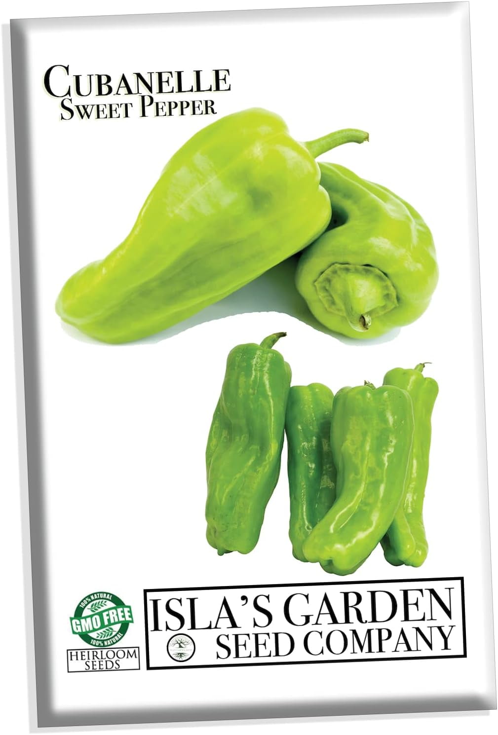 Cubanelle Sweet Pepper Seeds for Planting, 100+ Heirloom Seeds Per